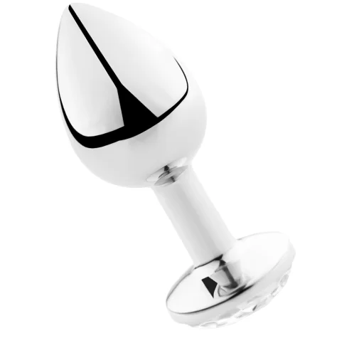 Cuneo Anale in Alluminio Secretplay con Diamante Trasparente 7 cm