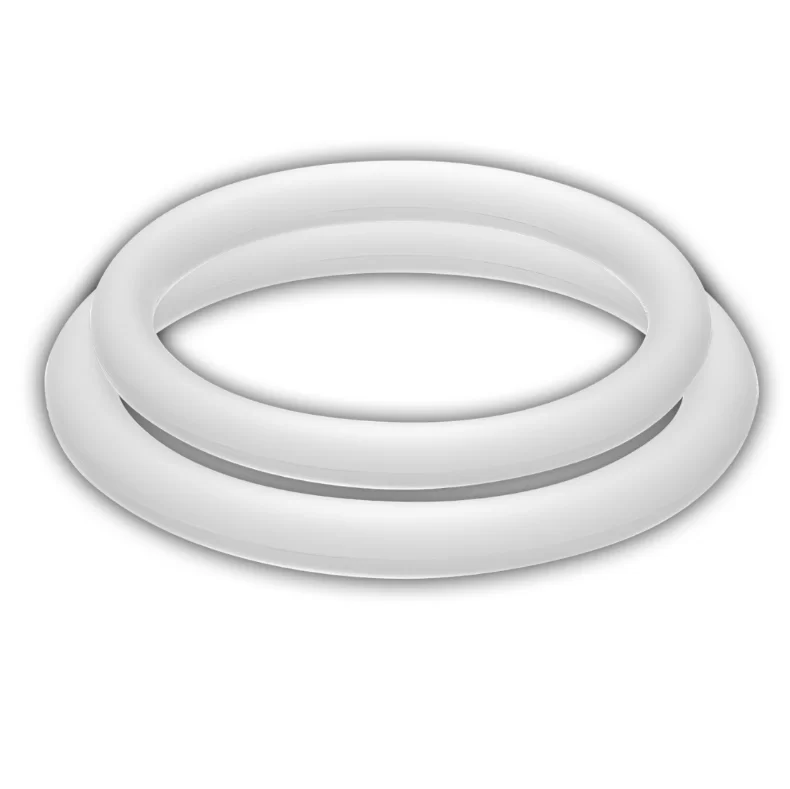 Anelli Fallici Potenz Duo in silicone medio bianco