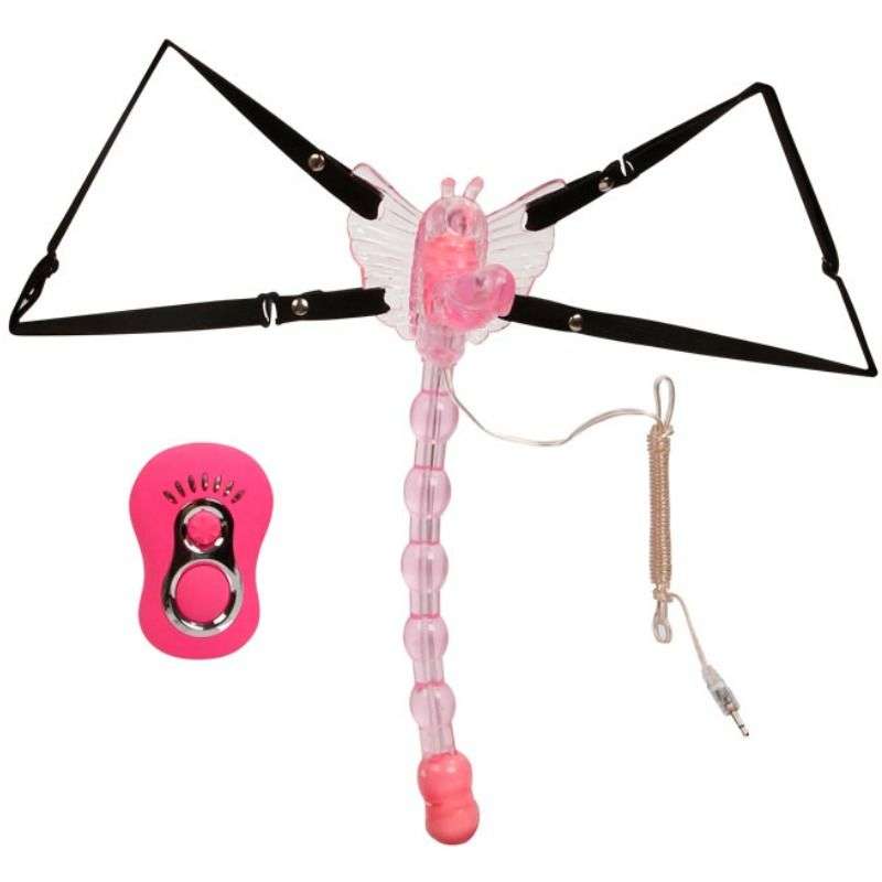 Strapon Donna CyberStrap Harness Vibrating Bullet con Telecomando TG M 4