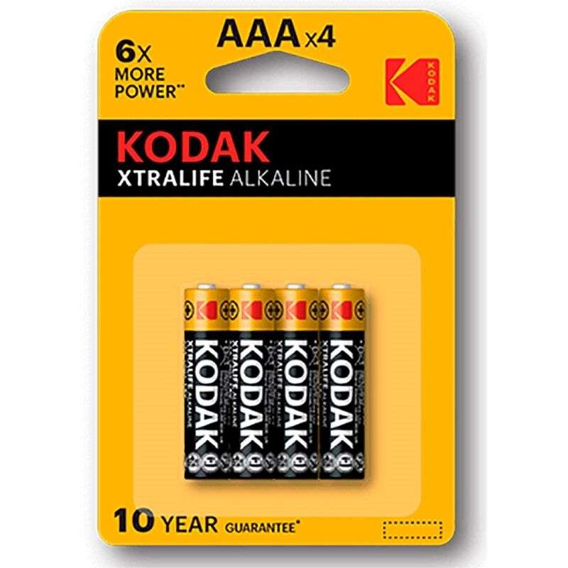 Batteria Alcalina Kodak Xtralife Aaa Lr03 Blister x 4